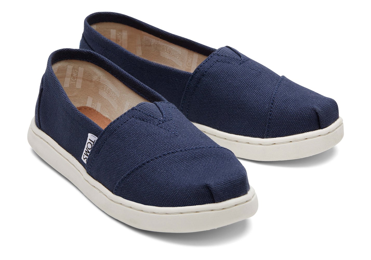 Toms Alpargata Youth Canvas Espadrille Navy - Kids - 94756-UODF